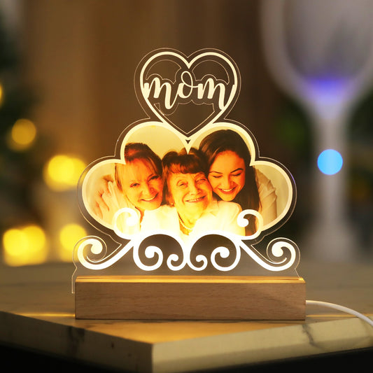 Personalized Heart-shaped Photo Plaque