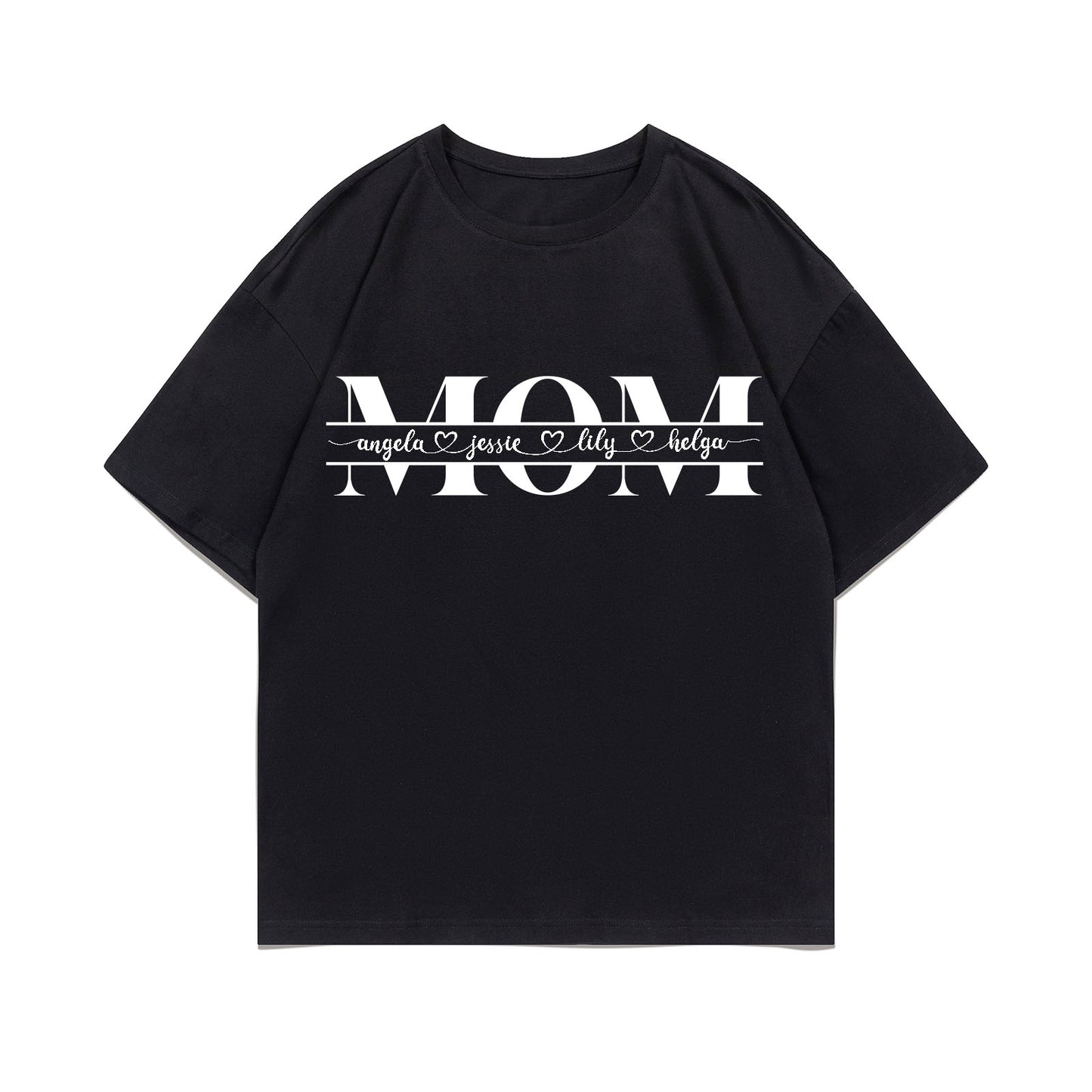 Personalized Mom with Kid Names Shirt