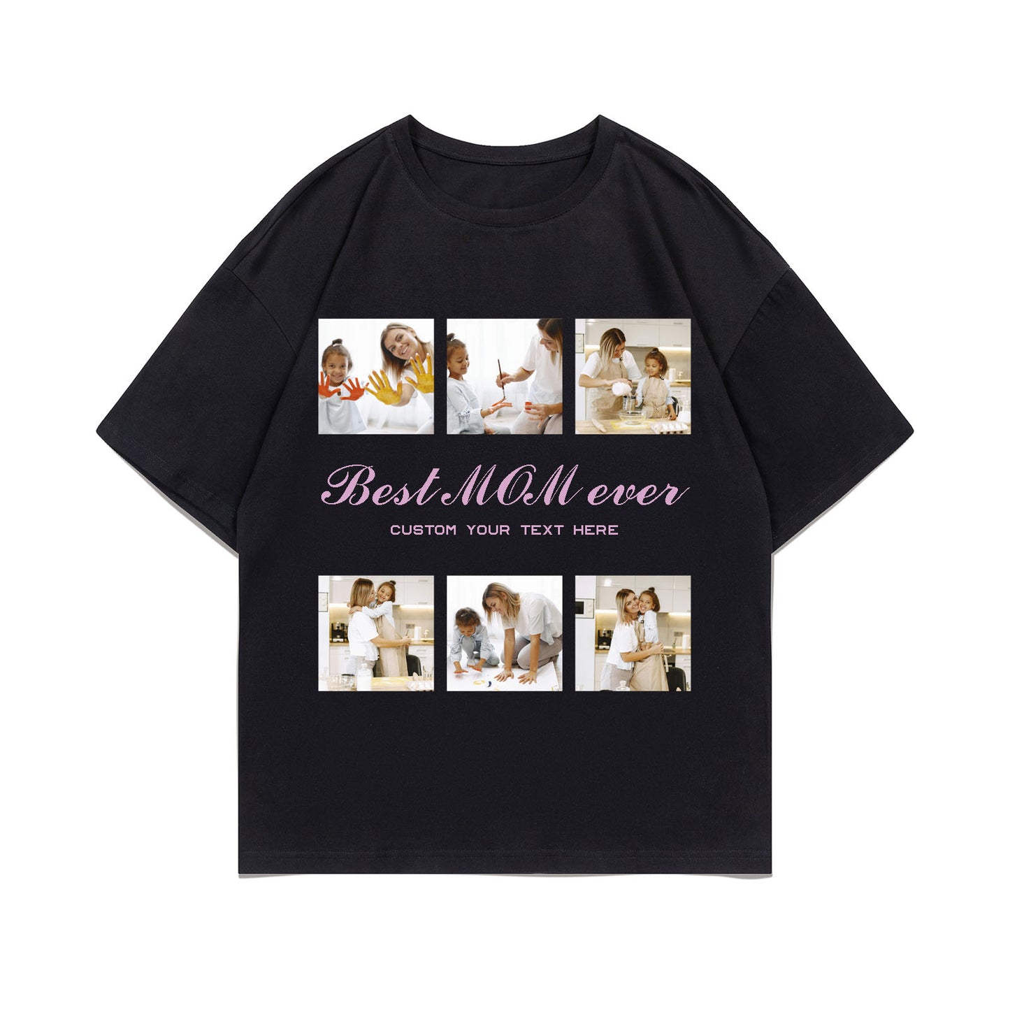 Custom Mom Photo Collage Shirt