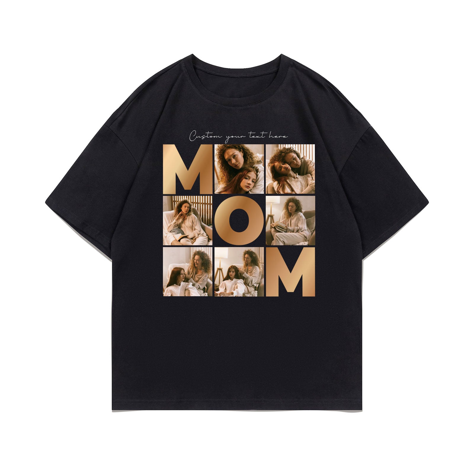 Personalized Mom Photo Collage T-Shirt