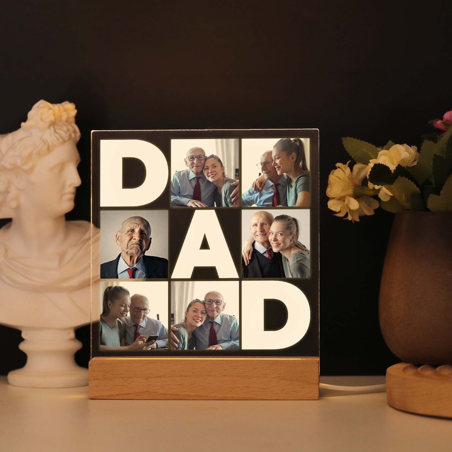 Personalized Father's Day Photo Gift - Custom Father's Day Photo Plaque - Father's Day Gift