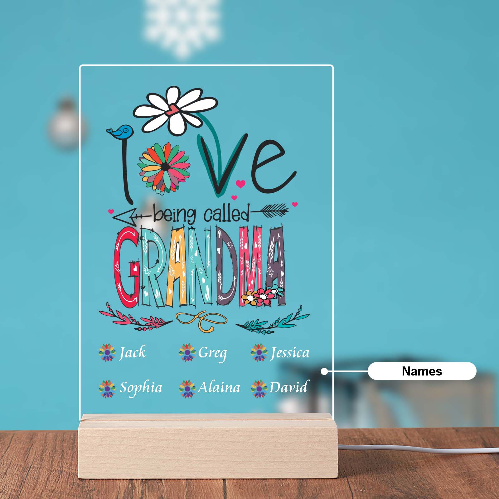 Personalized Mother's Day Gift for Grandma Mom 