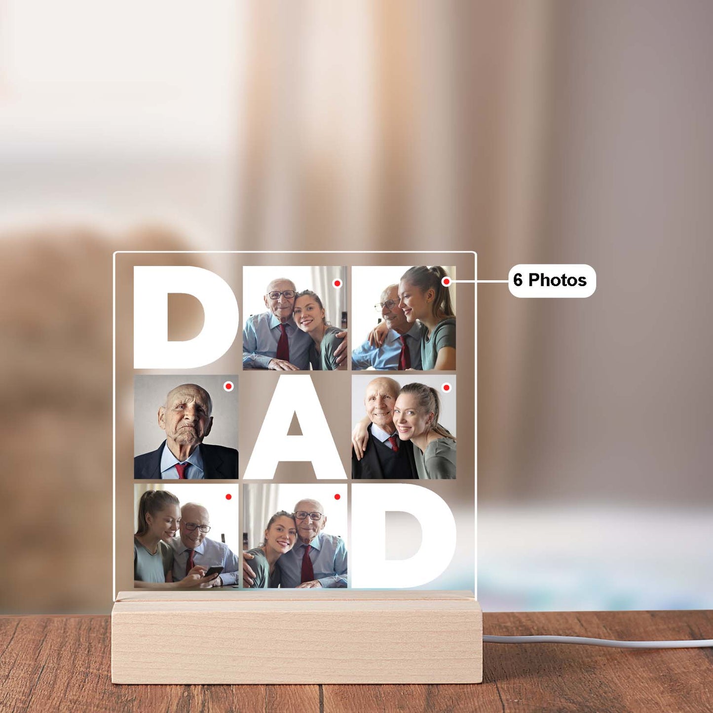 Personalized Father's Day Photo Gift - Custom Father's Day Photo Plaque - Father's Day Gift