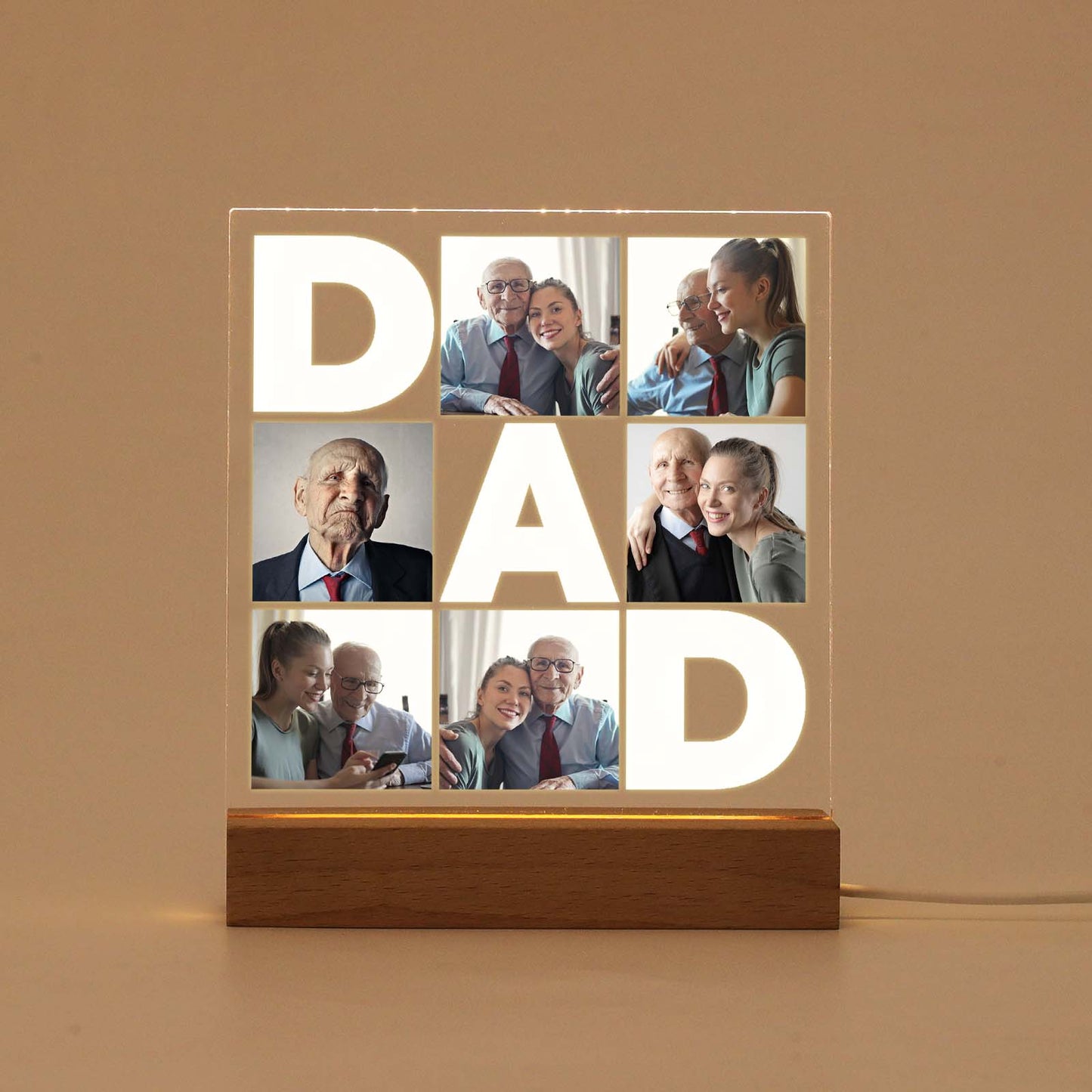 Personalized Father's Day Photo Gift - Custom Father's Day Photo Plaque - Father's Day Gift