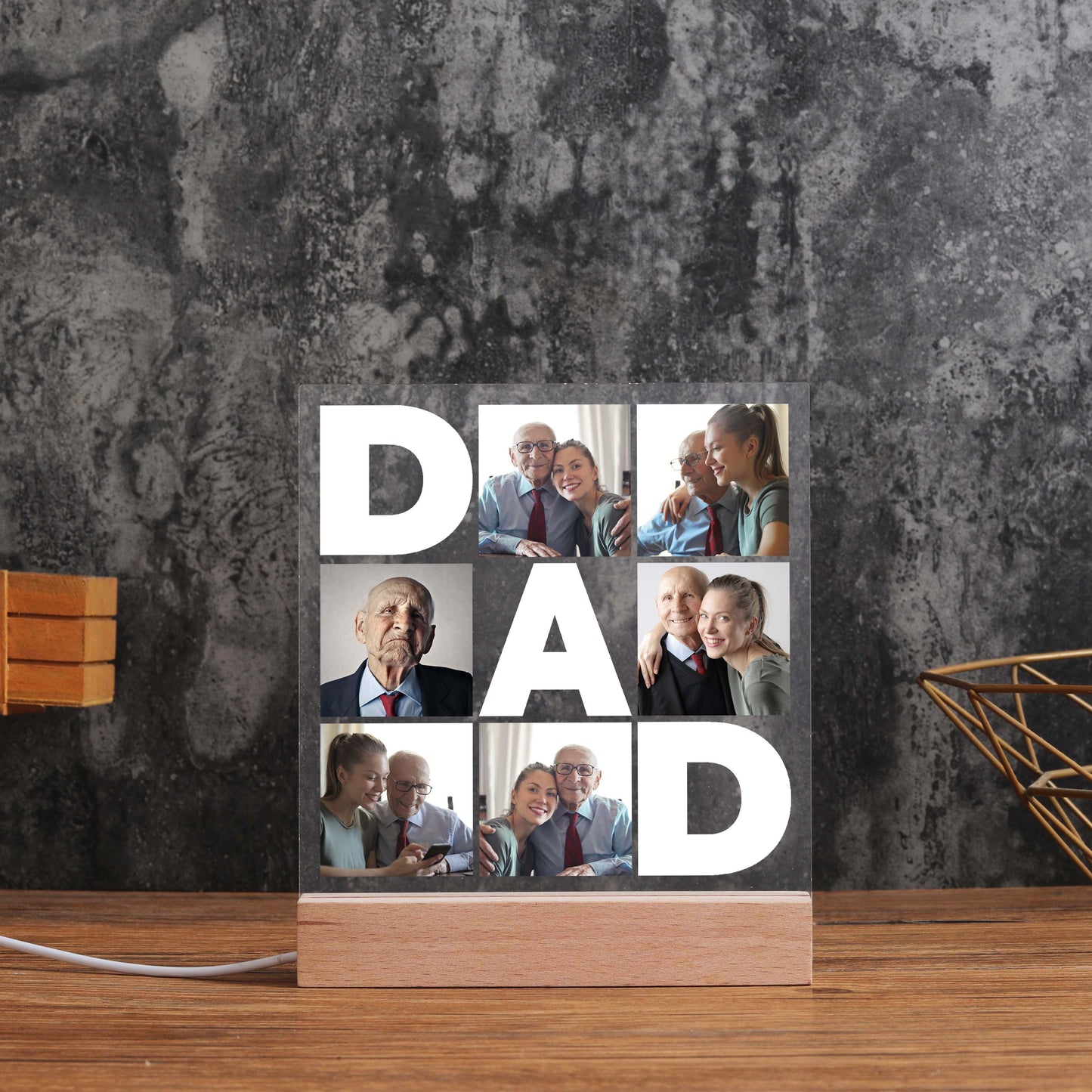 Personalized Father's Day Photo Gift - Custom Father's Day Photo Plaque - Father's Day Gift