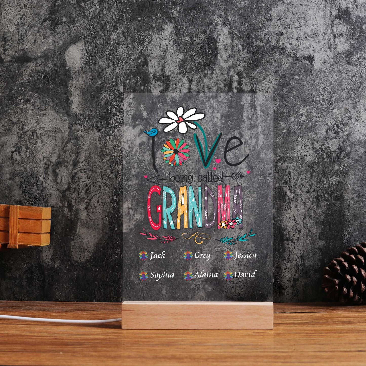 Personalized Mother's Day Gift for Grandma Mom 