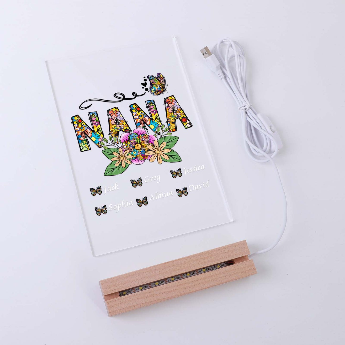 Personalized NANA Acrylic Plaque - Personalized Birthday Mother's Day Gift for Grandma - Custom Grandma Gift