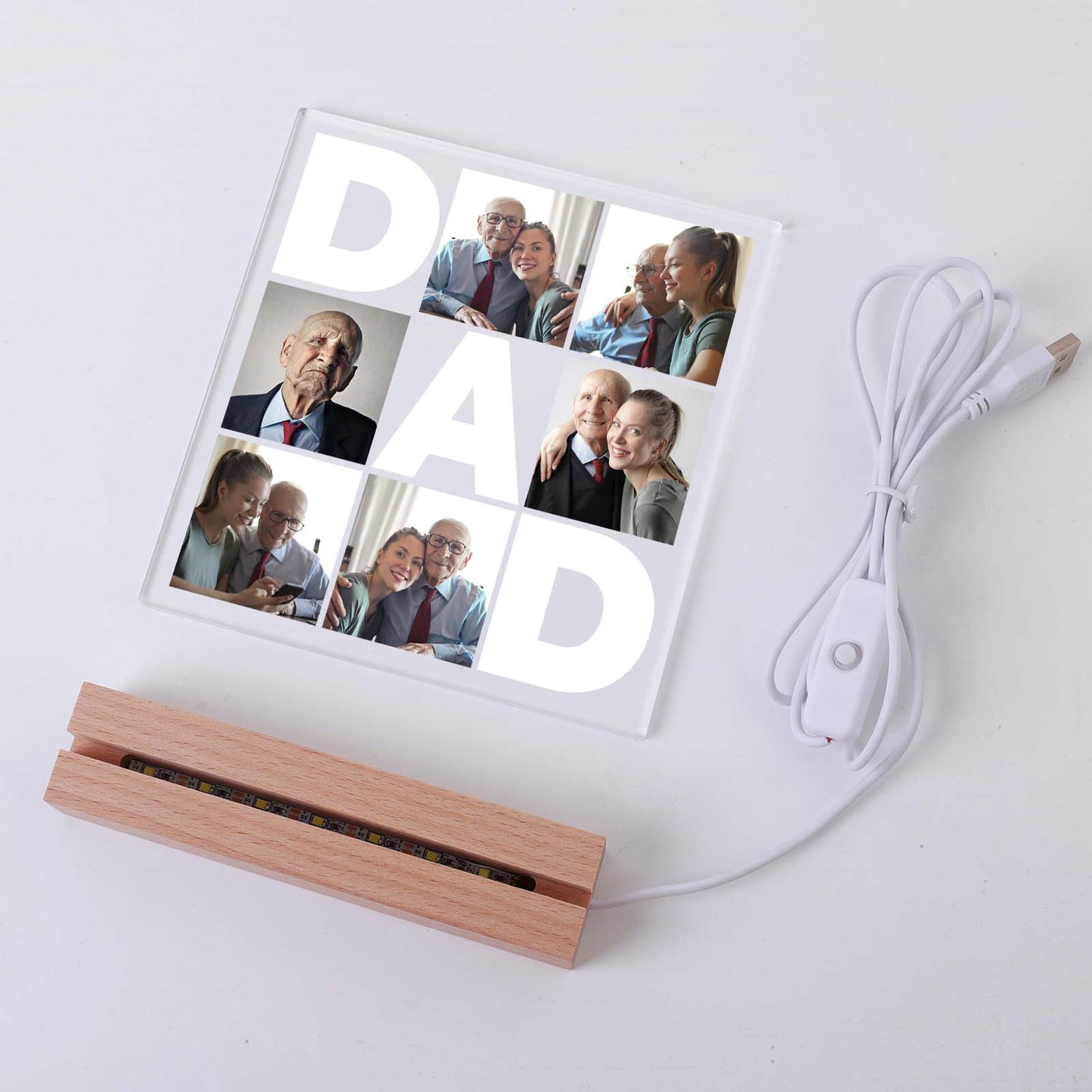 Personalized Father's Day Photo Gift - Custom Father's Day Photo Plaque - Father's Day Gift