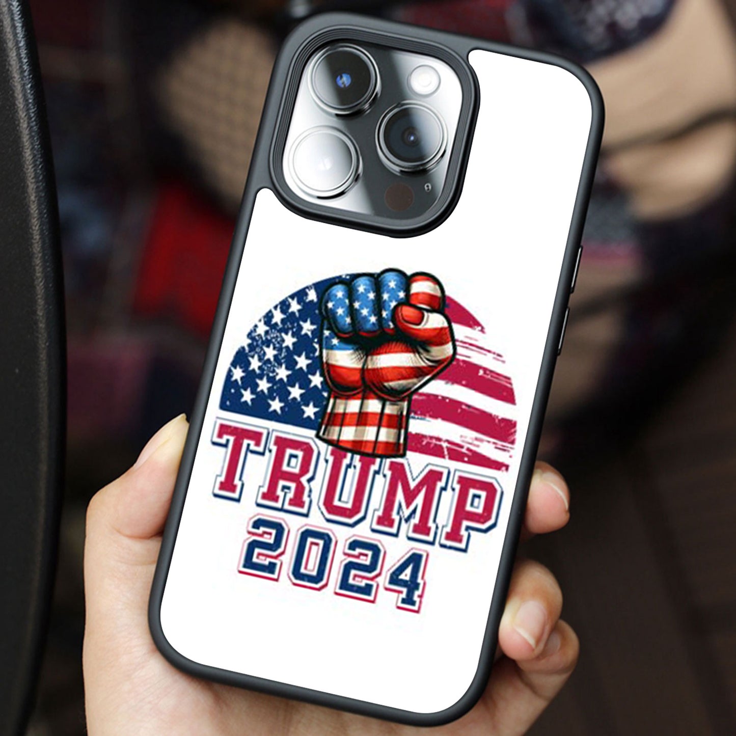 Trump 2024 Funny Trump Phone Case, MAGA Case Cover for iPhone 15 14 Pro Max 13 12 for Samsung Galaxy S23 S22 Plus Ultra S21 FE Black