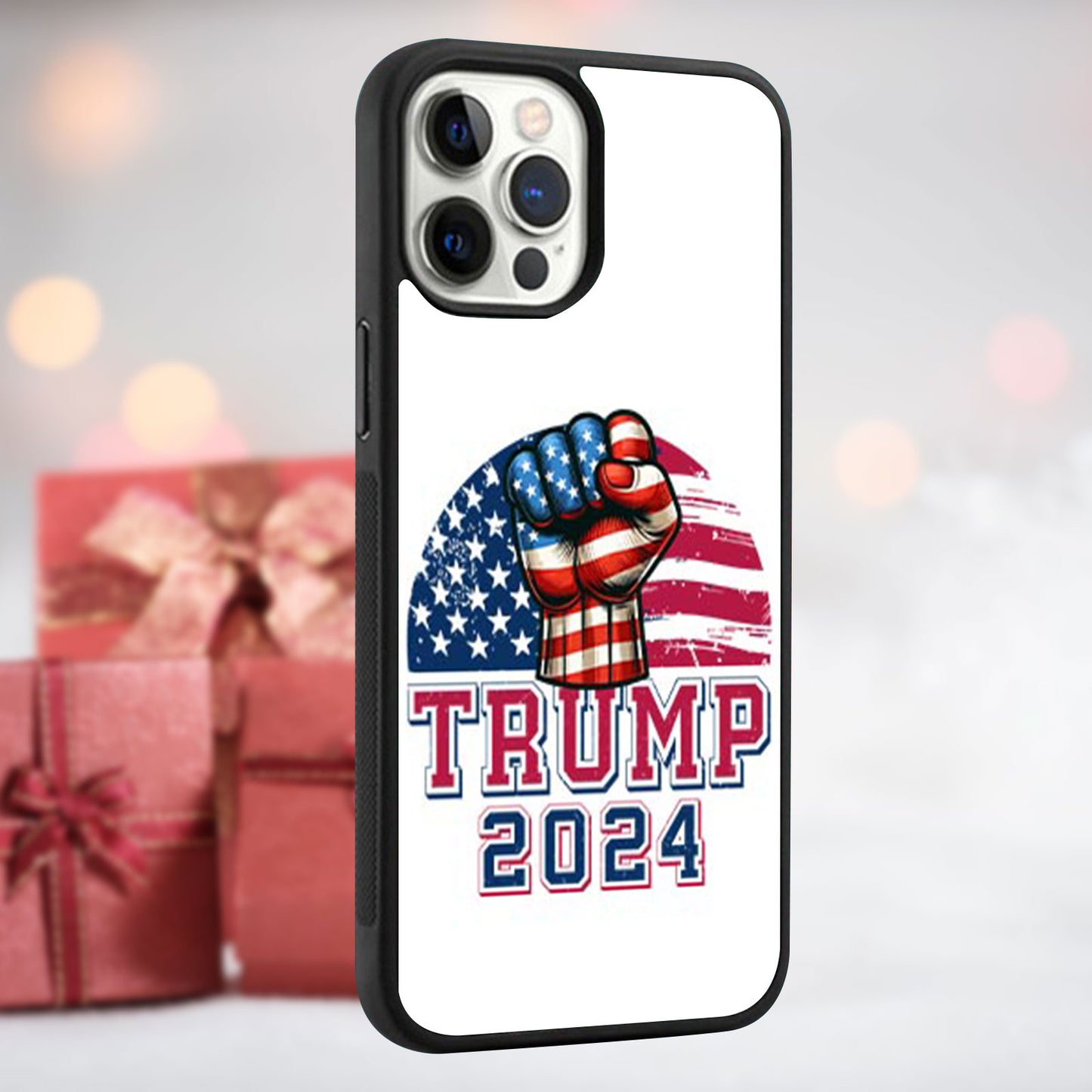 Trump 2024 Funny Trump Phone Case, MAGA Case Cover for iPhone 15 14 Pro Max 13 12 for Samsung Galaxy S23 S22 Plus Ultra S21 FE Black