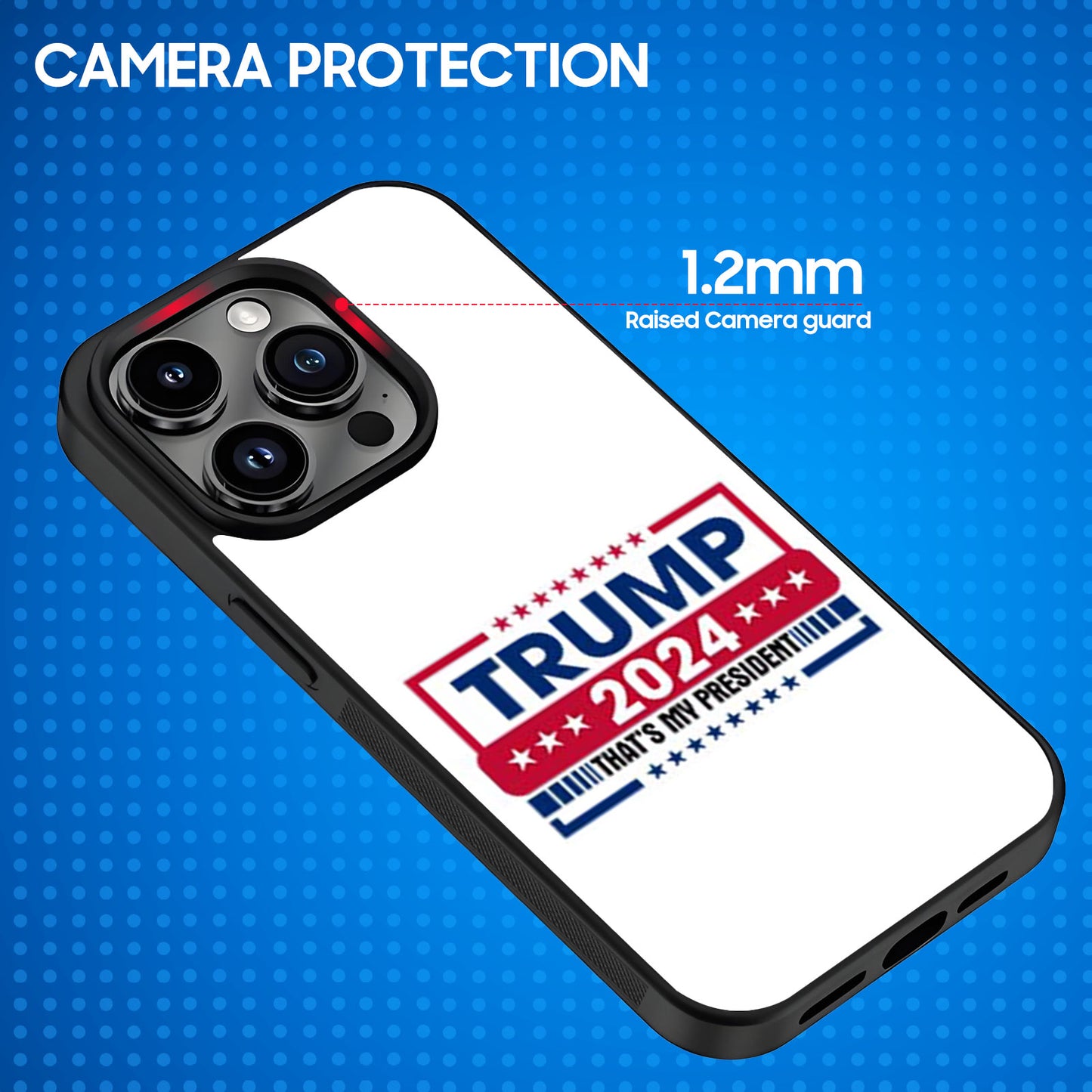 That’s My President, Trump 45 47 Phone Case, Funny Trump 2024 Phone Case for iPhone 15 14 Pro 13 12 for Samsung S24 S23 Black