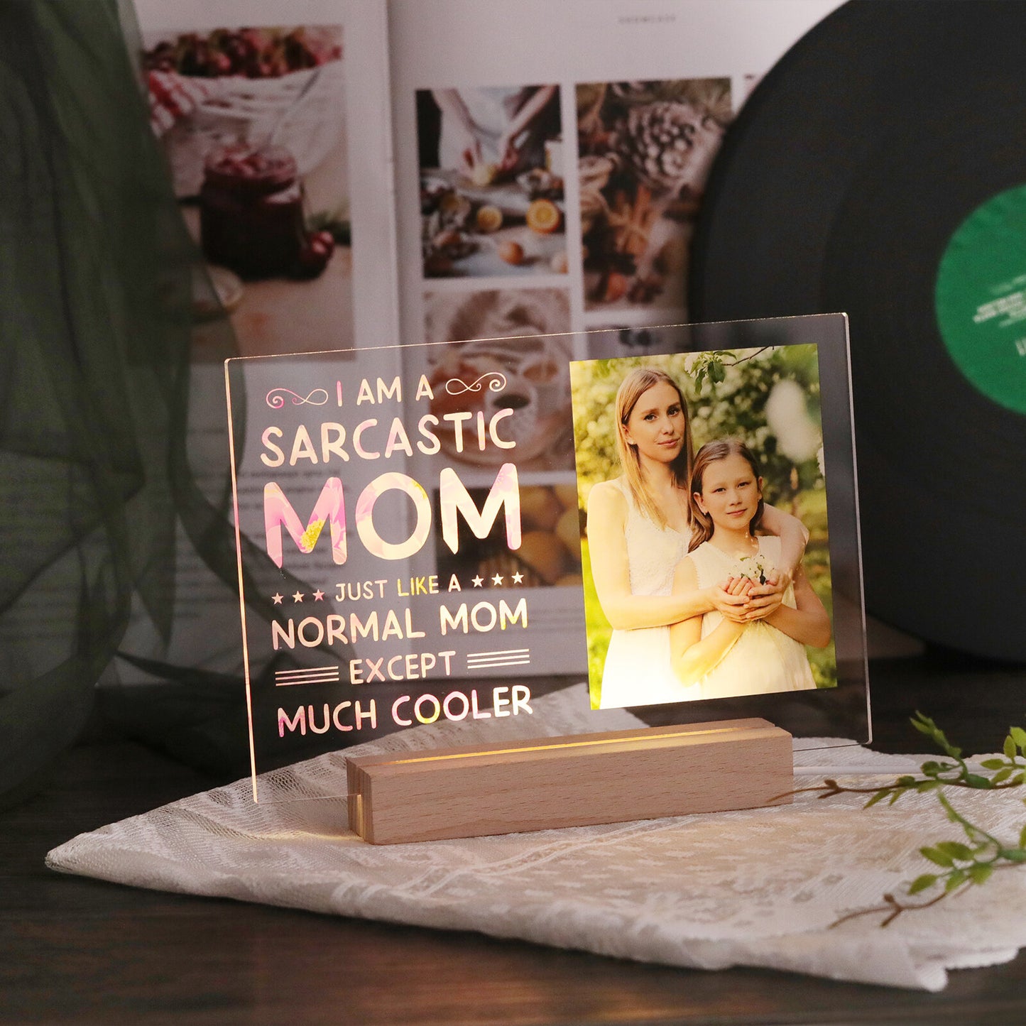 Personalized Mother and Daughter Plaque - Custom Photo Mother's Day Plaque - Mother's Day Gift with Photo & Text - Gift for Mum